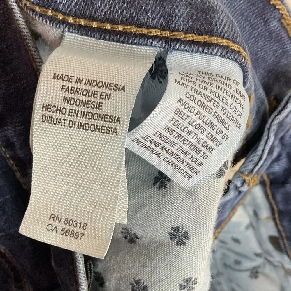 Lucky Brand Brooke Straight Jeans Size 00/24